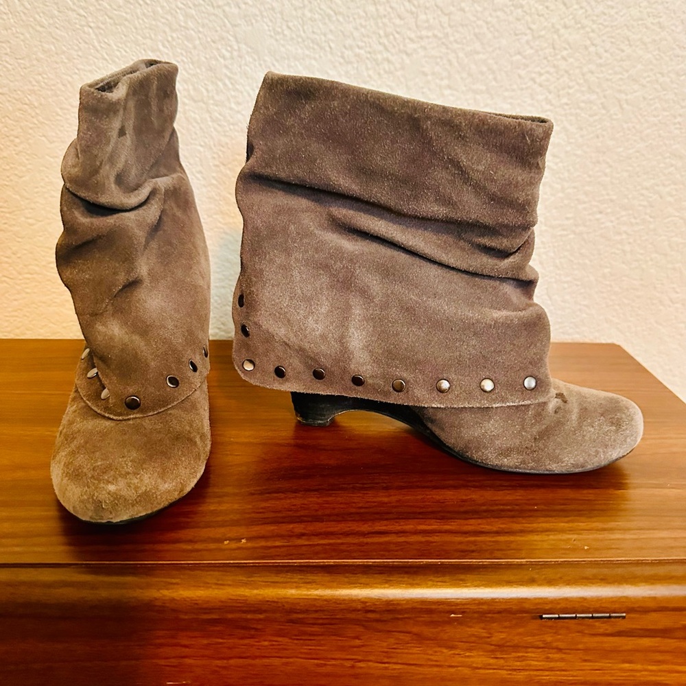 Naughty Monkey Brown Slouchy Ankle Booties